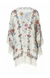ZARA FLORAL PRINTED CARDIGAN WITH FRINGE Size M MEDIUM MOST WANTED ladies