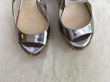 JIMMY CHOO Dakota metallic wedges sandals shoes Size 36 UK 3 US 6 ladies
