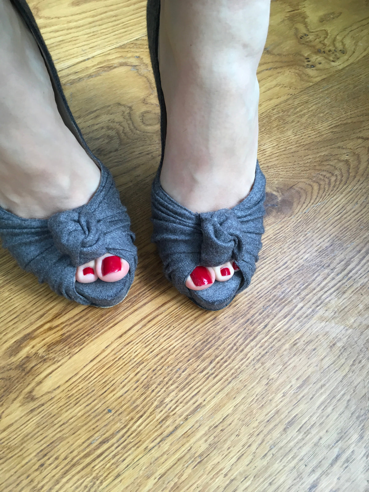 Christian Louboutin WOOL Lady Gres Knot Pumps Shoes Size 38 1/2 UK 5.5 US 8.5 Ladies