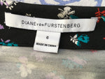 Diane von Furstenberg DVF Caprice 3/4 Sleeve Silk Dress US 6 UK 10  ladies