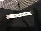 Roland Mouret RUNAWAY Pure Linen Houndstooth Blazer Top UK 12 US 8 IT 42 ladies