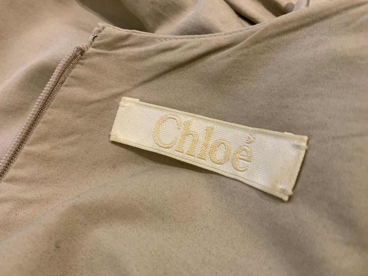 Chloé Chloe Phoebe Philo Grey Rauch Dress Size F 34 US 2 UK 6 ladies