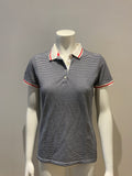 Tommy Hilfinger Striped Polo T shirt $150 Size M medium ladies