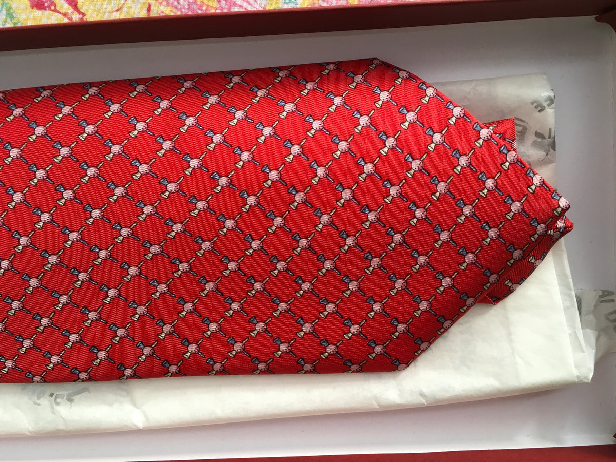 Salvatore Ferragamo Silk Printed Tie men
