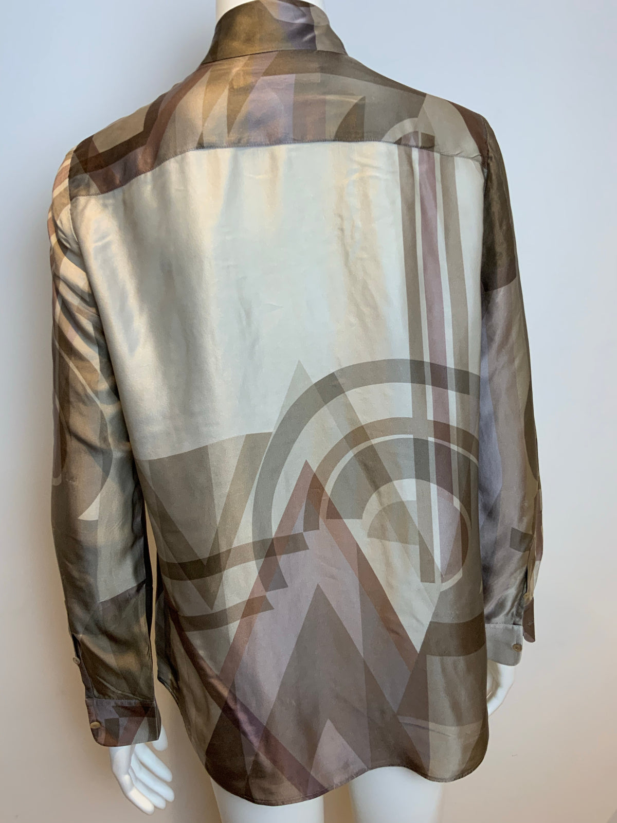 Ralph Lauren Collection Silk Pussy Bow Blouse Shirt Size US 10 UK 14 ladies