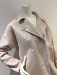 Selected Femme Oversized Pale pink wool cashmere coat Size F 34 XS ladies