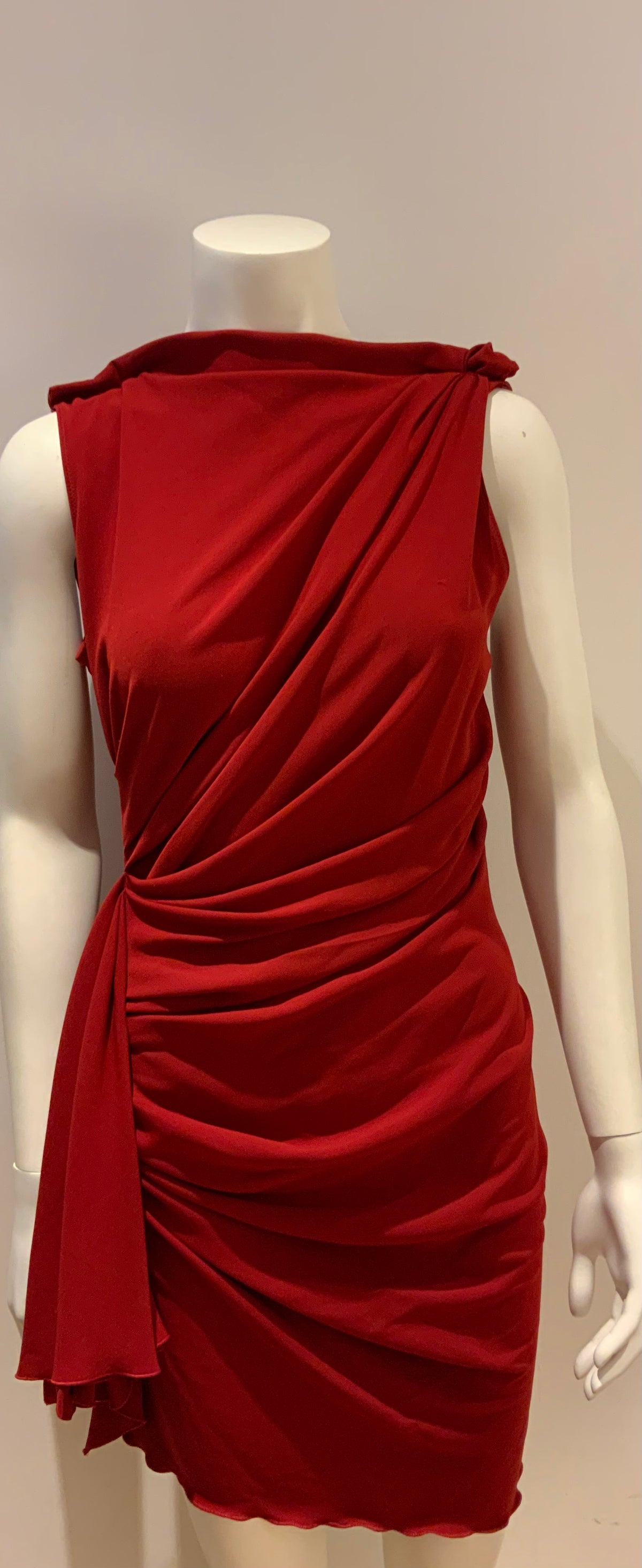 LANVIN 10 years Collection Runaway Iconic Red Dress SZ S small ladies