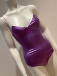 JASMINE DI MILO Purple Silk-charmeuse camisole Top Body Size UK 8 SMALL ladies