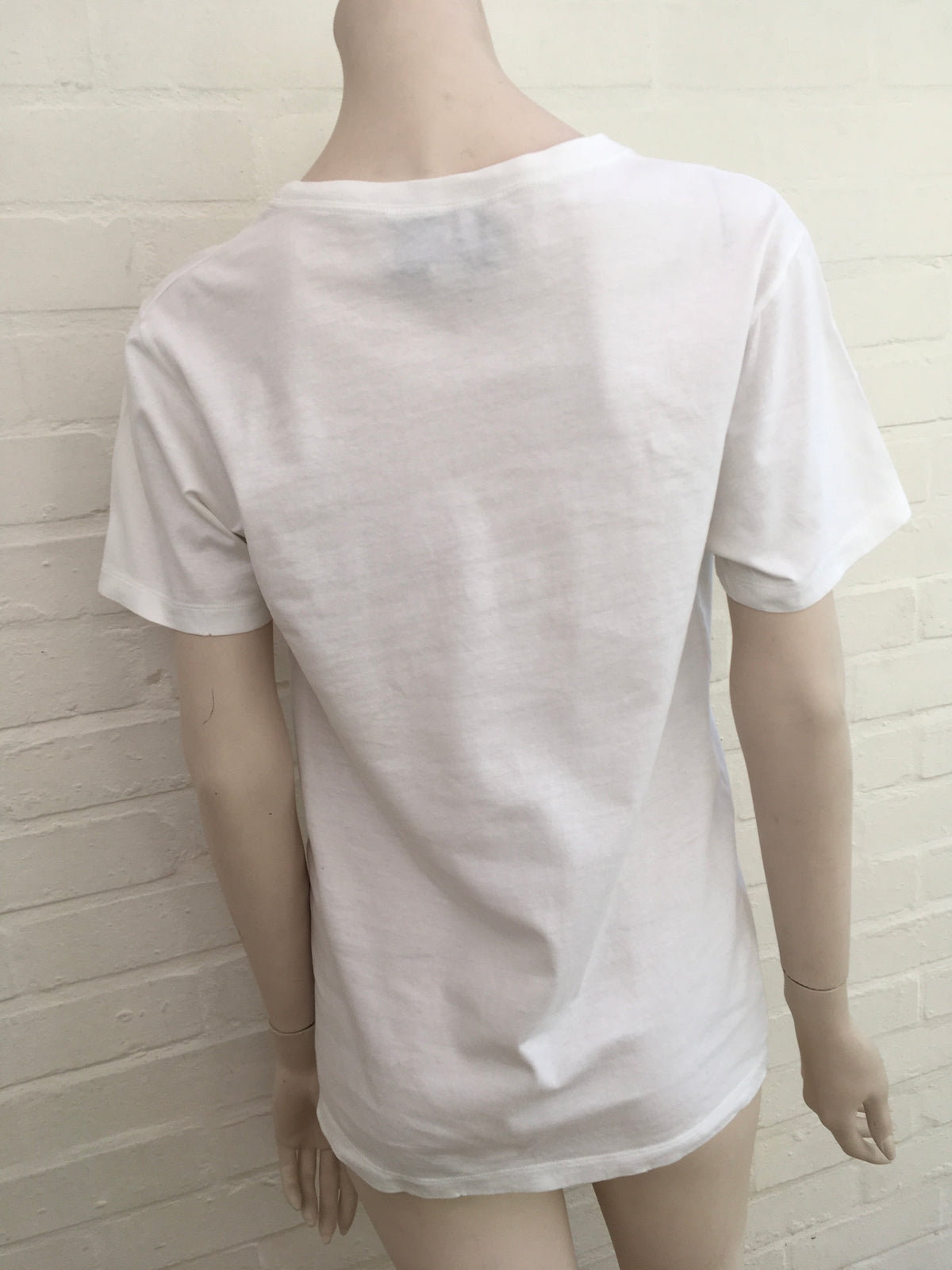 Gucci Tigers Roaring Vintage Look Logo White T-Shirt Size XXS ladies