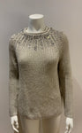 Ralph Lauren POLO Beaded Metallic Rollneck Wool Knit Sweater Jumper Size S/P ladies