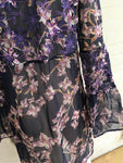Miss Bikini Luxe Floral Casual COVER UP Kaftan Tunic Dress Size M Medium ladies