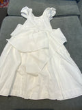 JACADI PARIS KIDS White Linen & Cotton Maupas Dress Size 8 years 128 cm ladies