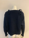 Amazing Rare See by CHLOÉ Celebrities lace-up sleeve jumper sweater Size S small ladies
