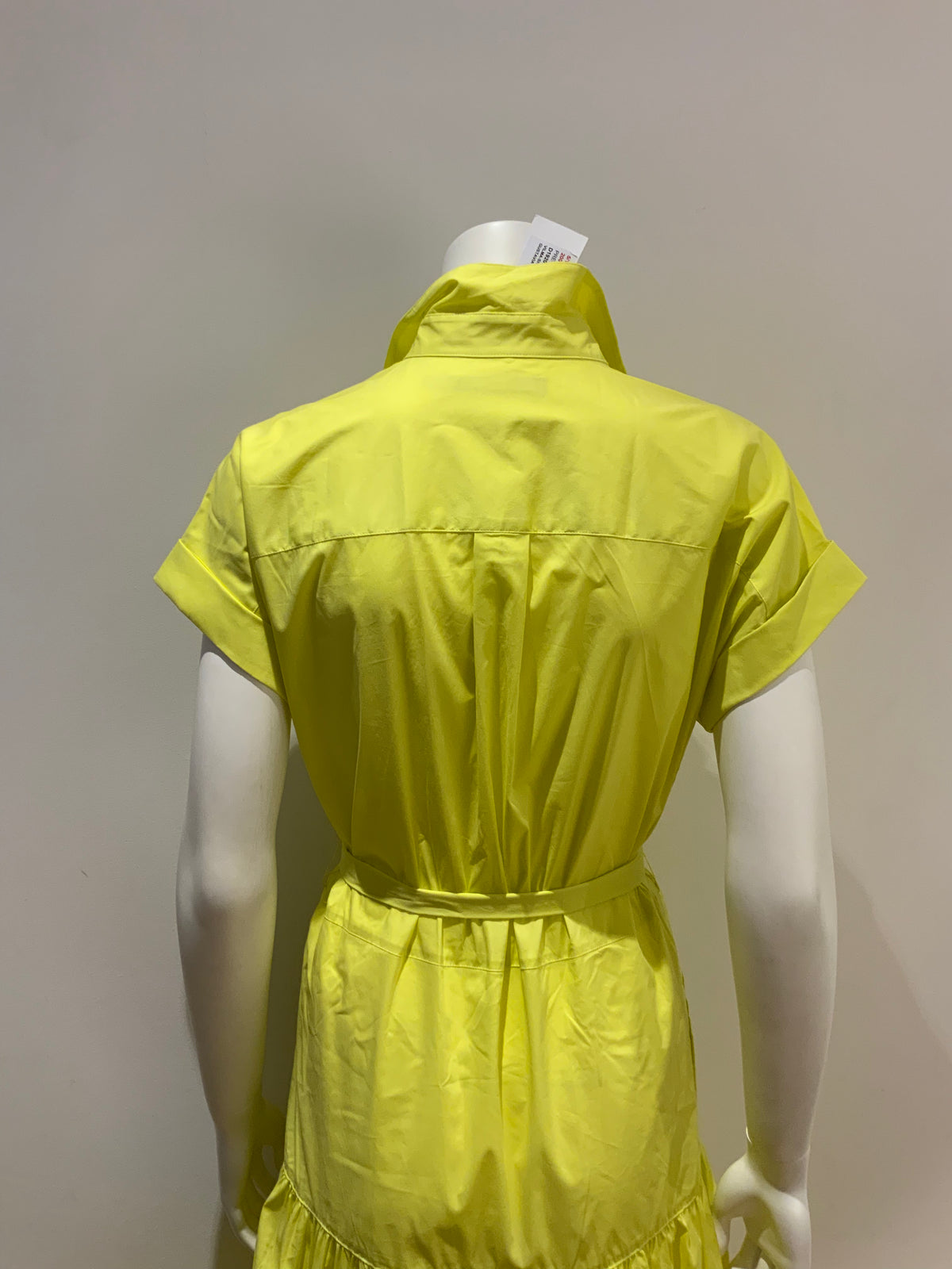 Lauren Ralph Lauren Vilma Sleeveless Tiered Shirt Yellow Dress US 2 UK 6 Xs ladies