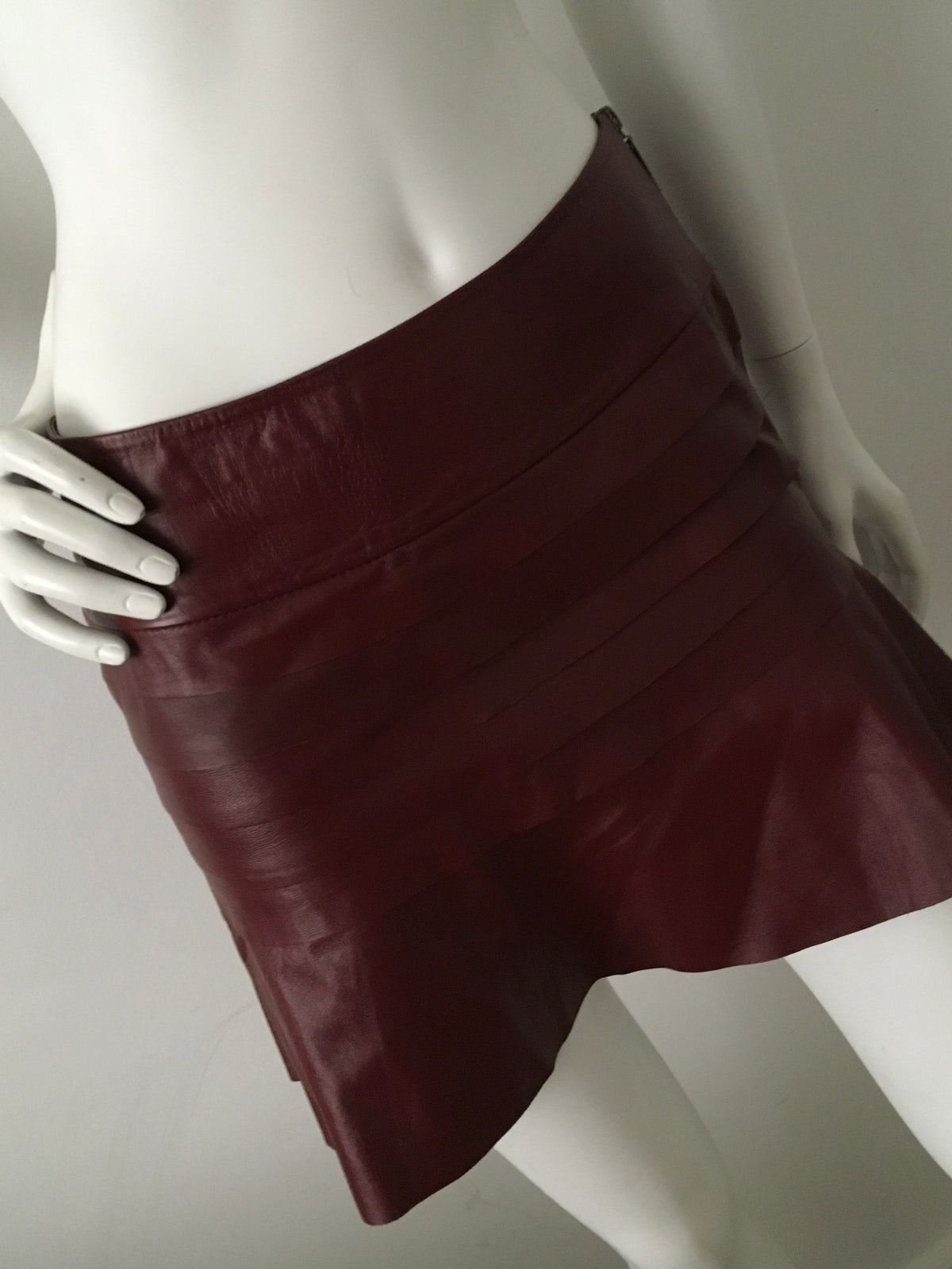 Ateen Brazil Faux Leather Mini Skirt 38 S Small ladies