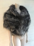 Birger Christensen Fox Fur Capelet Bolero Cropped Cape Ladies