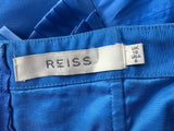 Reiss Womens Blue Blondie Ruffle Bandeau Strapless Mini Dress  Ladies