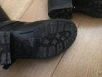 Christian Dior Shearling Black Biker Boots Size 39 UK 6 US 9 ladies