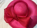 Marzi Firenze Pink Wide Brim Dress Hat Hand Made in Italy HARRODS ladies