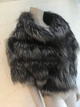 Birger Christensen Fox Fur Capelet Bolero Cropped Cape Ladies