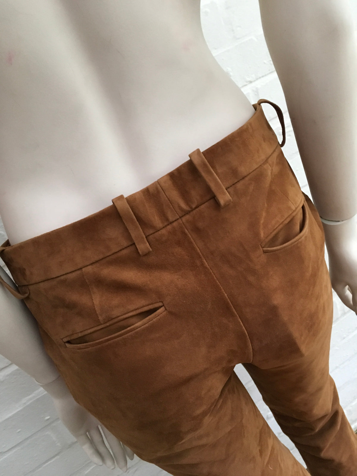 Ralph Lauren Runaway Sydney Suede - Caramel Pants Trousers  Ladies