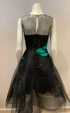 Oscar de la Renta Red Carpet Green Embroidered Gown Dress Size US 6 UK 10 ladies