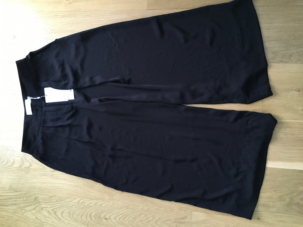 ZIMMERMANN Black Tuck crepe culottes pants trousers  Ladies