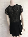 MAJE black lace Glaieuil playsuit romper Size S Small ladies