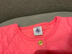 Petit Bateau Girls Pink & Navy Cardigan Jacket Size 6 years 116 cm children