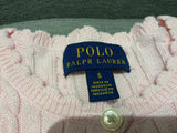 RALPH LAUREN POLO GIRLS' RUFFLED RIB KNIT CARDIGAN CABLE SWEATER JUMPER 6 YEARS children