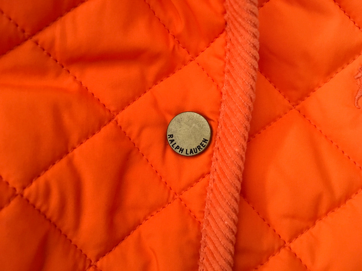 Ralph Lauren Polo Orange Quilted Jacket 4 years old Children