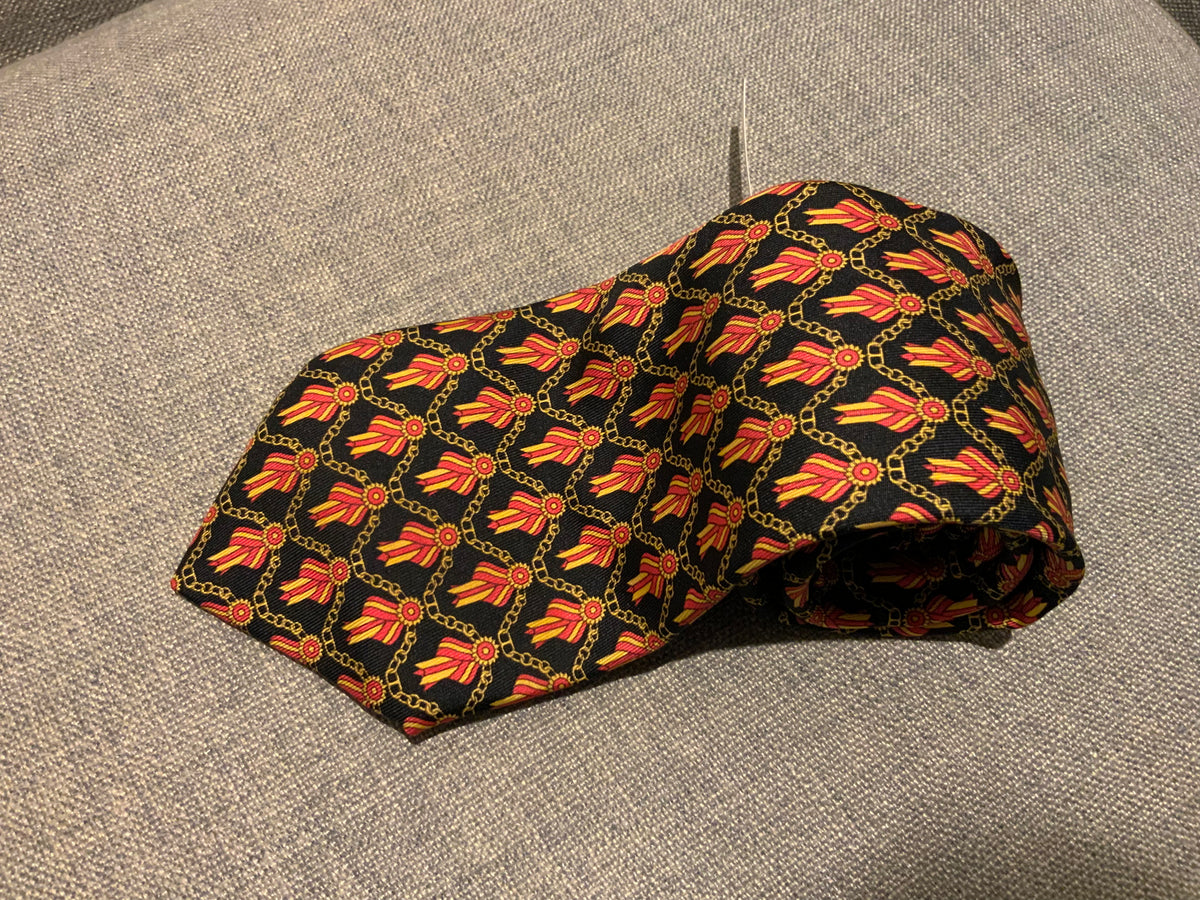 Hermès HERMES Paris Silk Necktie Tie 716FA Ribbon Winner 58" TIE men