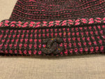 Chanel Cashmere Tweed CC Beanie Hat ladies