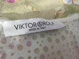 Viktor & Rolf Blue printed cotton sleeveless peplum top Size I 40 UK 8 US 4 2015 Collection  LADIES