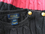 Ralph Lauren Polo cotton stripped cable knit sweater jumper 3 years old Ladies