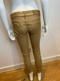 Ralph Lauren Black Label 400 Gold Skinny Pants Jeans Size 25 ladies