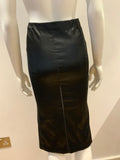 Dolce & Gabbana Satin Black Hook & Eye Stretch Skirt I 38 UK 6 US 2 XS ladies