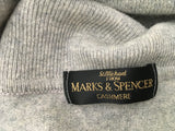 Marks&Spencer M&S Grey Pure Cashmere Turtleneck Jumper Size XL ladies