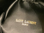 Saint Laurent Black RABBIT FUR HAT Fedora SOLD OUT Size 55 ladies