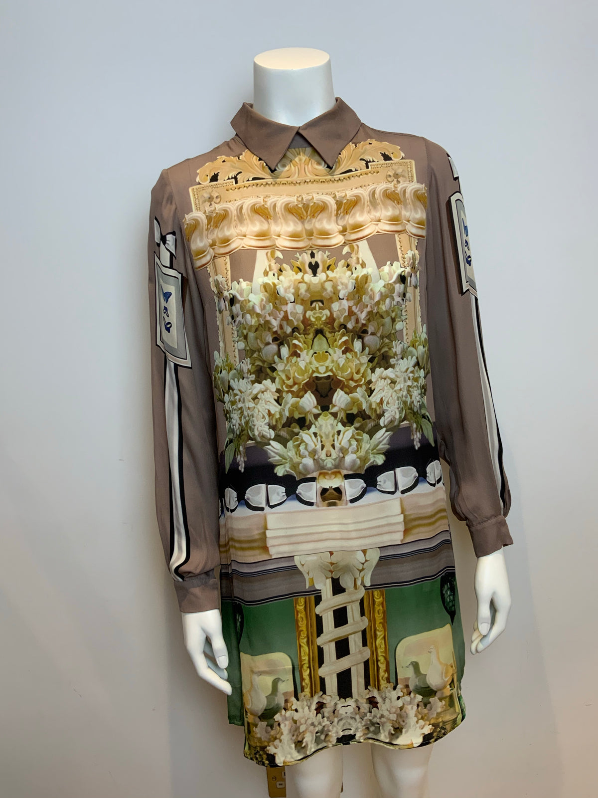 MARY KATRANTZOU INTERIOR CHANDELIER PRINT DRESS AS WORN BY BEYONCE SIZE XS ladies