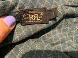 RALPH LAUREN RR Double R Ruffle Mini Linen & Cotton Dress Size US 2 UK 6 XS ladies