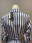 RALPH LAUREN striped wrap midi Dress Size US 10 UK 14 ladies