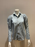 RUGBY RALPH LAUREN Blue Striped Shirt Size US 0 UK 4 XXS ladies