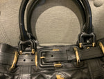 BURBERRY PRORSUM Calfskin Quilted Baby Beaton Black Bag Handbag ladies