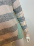 Duffy Pure Cashmere Striped Sweater Jumper Size m medium ladies
