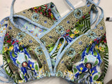 Camilla Women's My Majorelle Reversible Print Triangle Bikini Size XS ladies