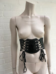 JEAN PAUL GAULTIER patent leather bondage corset belt ladies