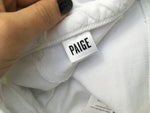 PAIGE Hoxton Ankle Skinny: Ultra White Jeans Denim Size 26 Ladies