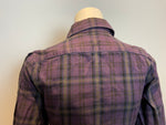 Ralph Lauren Rugby Purple Check Shirt Split Sleeves Amazig Sz US 4 UK 8 S Small ladies