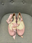 Ralph Lauren Collection Leather Ballet Flats In Pink Size US 8.5 UK 5.5 EU 38.5 ladies